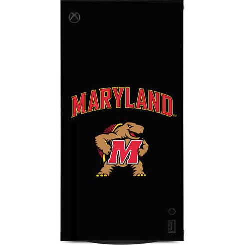 University of Maryland Collegiate Text XBox Series X Digital Edition Console Skin